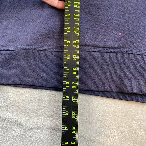 Champion Men's Crewneck Sweatshirt Medium Dark Navy Cotton Blend - Picture 3 of 13